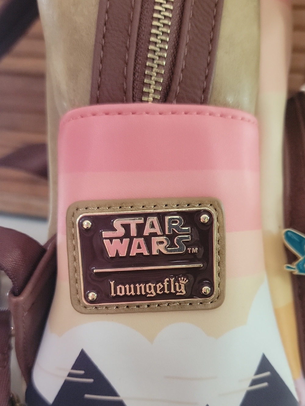 Loungefly Brown Star Wars Character Mini Backpack Disney Parks Yoda - Picture 11 of 12